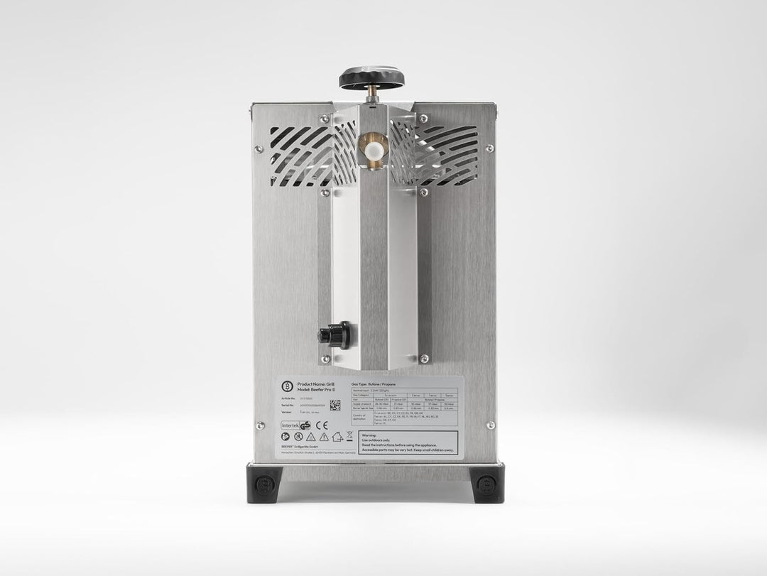 Beefer Pro II – Original Oberhitzegrill | 800 °C Keramikbrenner | Neue Brenner-Generation | Einhand-