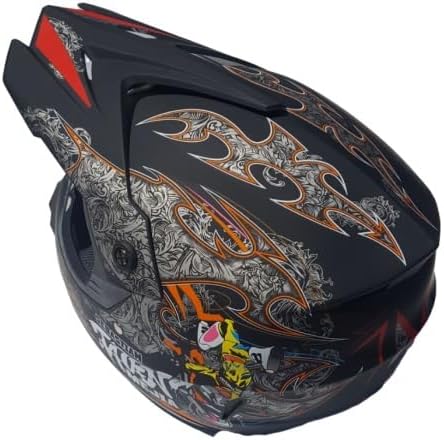 Kinder Crosshelm Mejia – Motorradhelm für Kinder, ABS-Schale, robuster Kinderhelm für Downhill, Quad