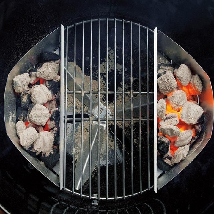 Edelstahl-holzkohlekorb, Grillkorb Für Kugelgrills – Kohlebrikettshalter Für Grillwerkzeug Und Zubeh