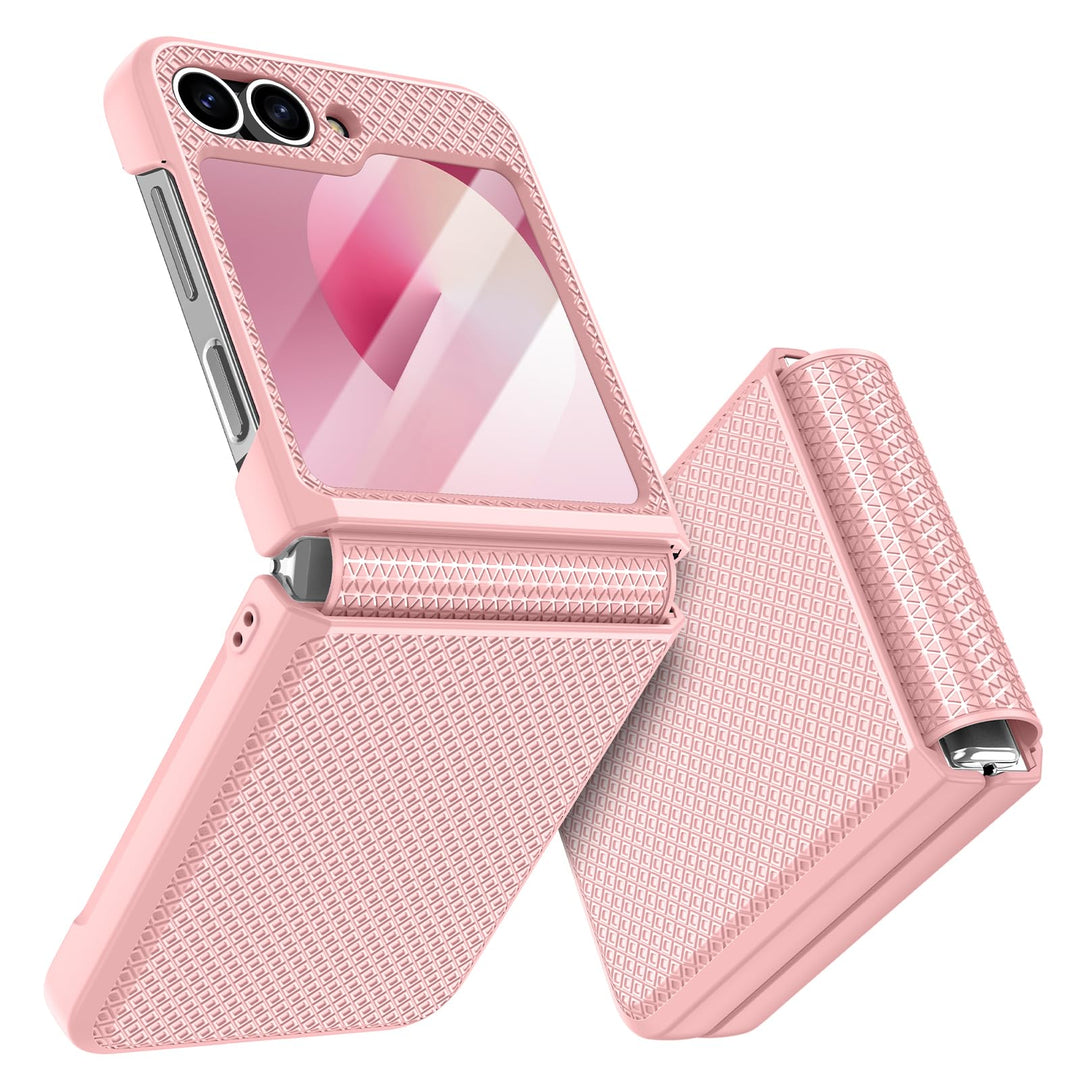 Doeshine für Samsung Galaxy Flip 6/Z Flip 7 FE Hülle [Not for Flip 7] mit Scharnierschutz & Displays