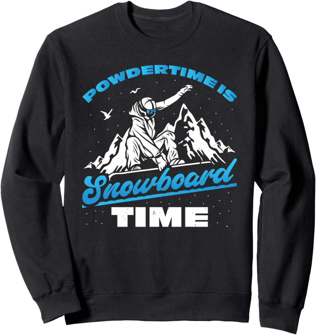Snowboardbekleidung für Herren Powder Time ist Snowboardtime Sweatshirt