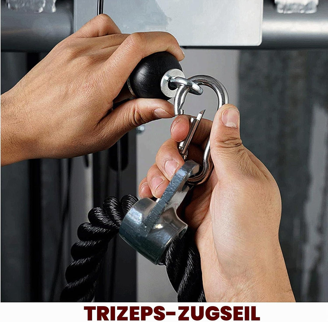 KORIKAHM langes Triceps Seil, Seil Pull Down Befestigung 120/140/160cm, Tricep Pull Down Seil für Ho