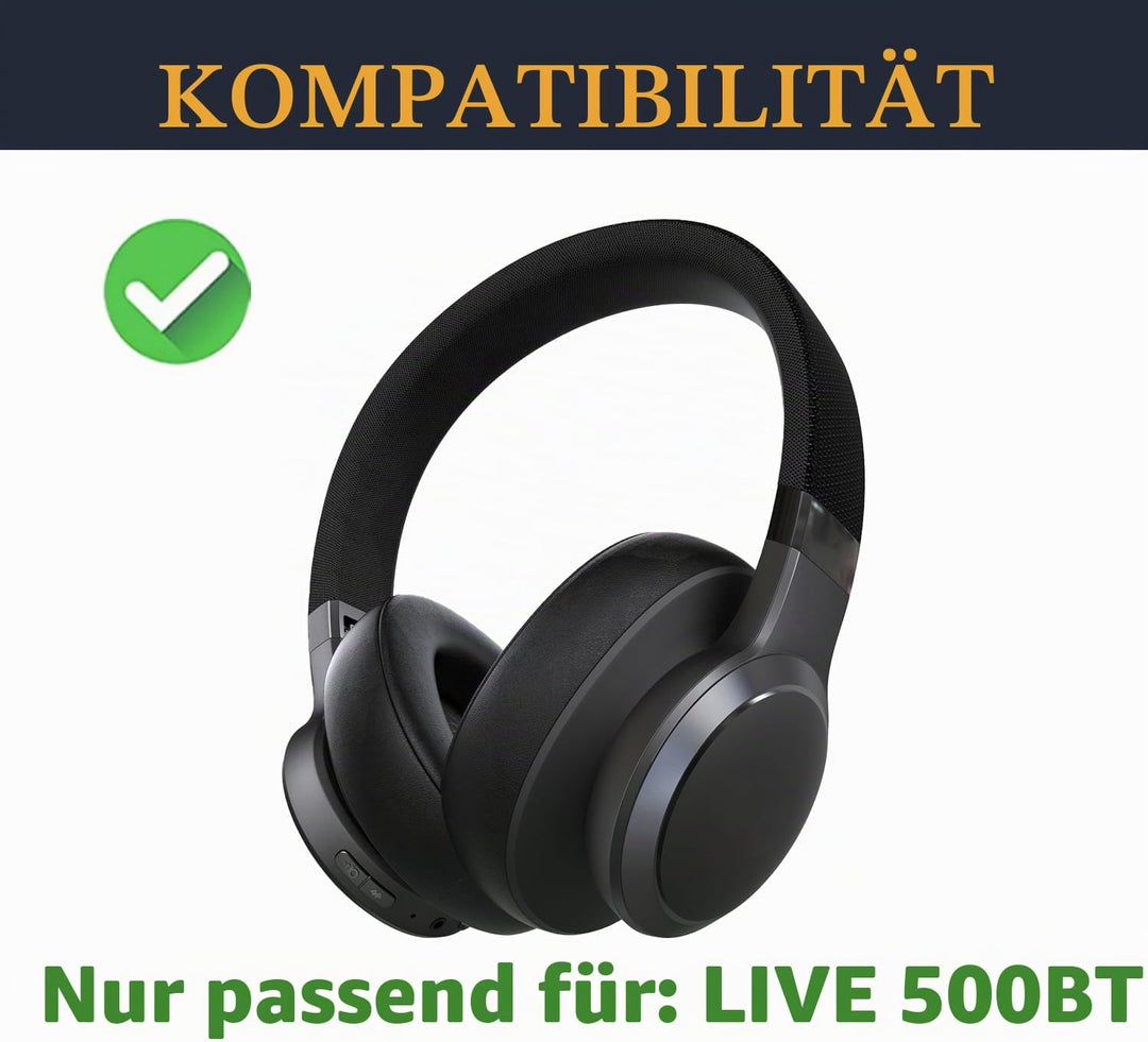 SOULWIT Kühlgel Ersatzpolster Ersatz Ohrpolster für JBL Live 500BT/Live 500 BT Over-Ear Wireless Kop