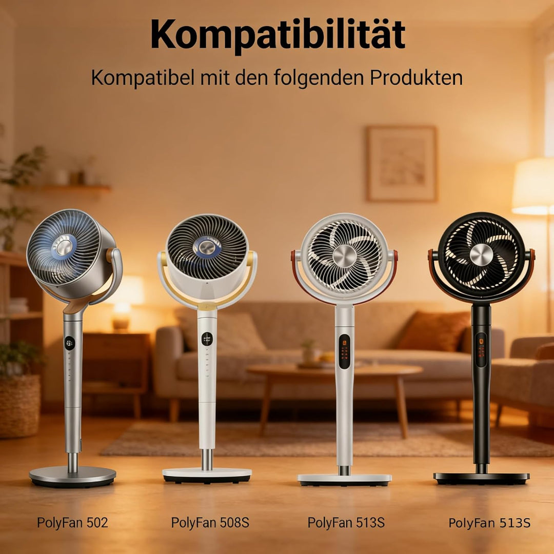 Netzteil Adapter 12V für leiser Standventilator - Kompatibel mit Dreo PolyFan 508S 502 513S Ventilat