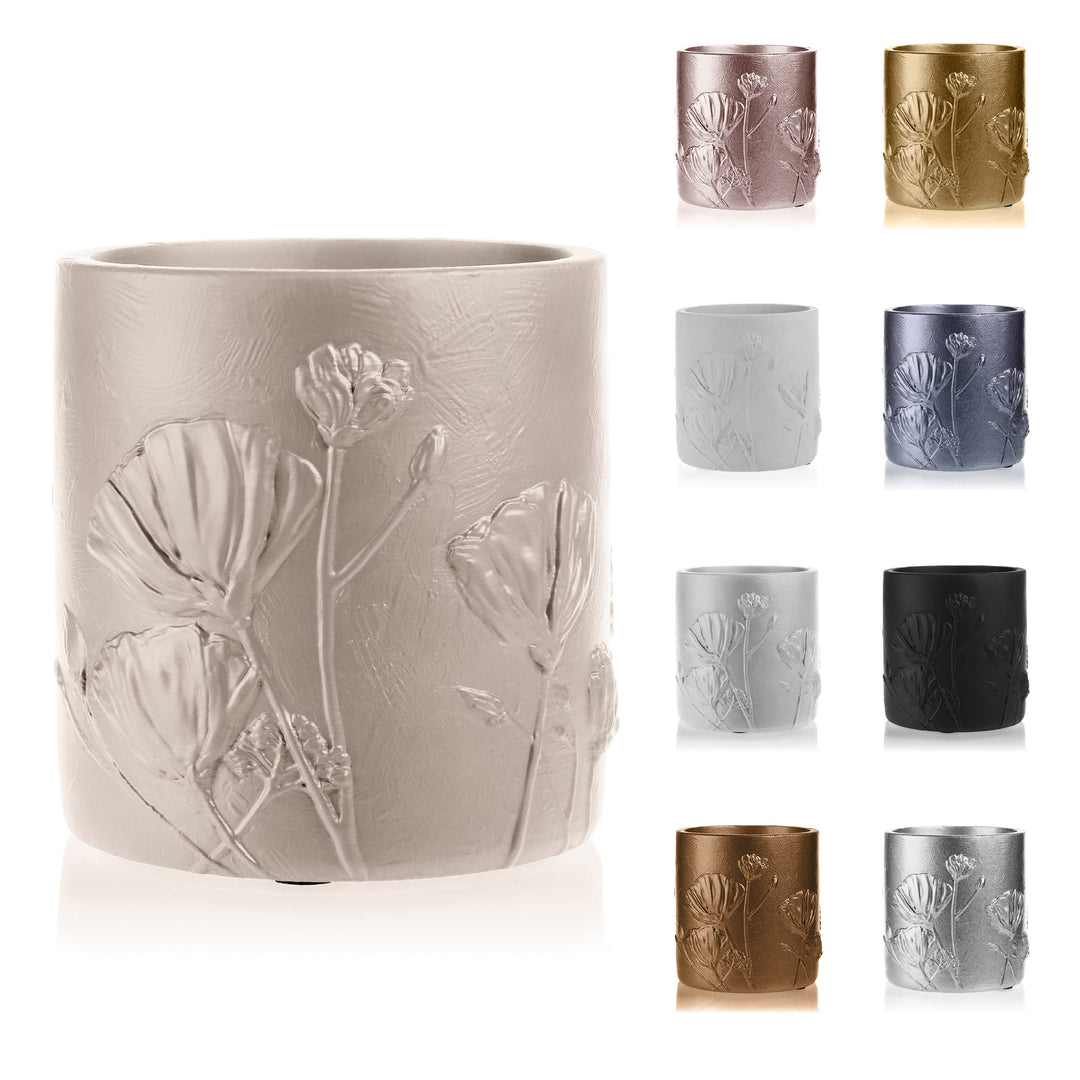 CONCRETTE Flower Deco Geformter Blumentopf für Aussen und Innen Handgefertigt aus Architekturbeton O