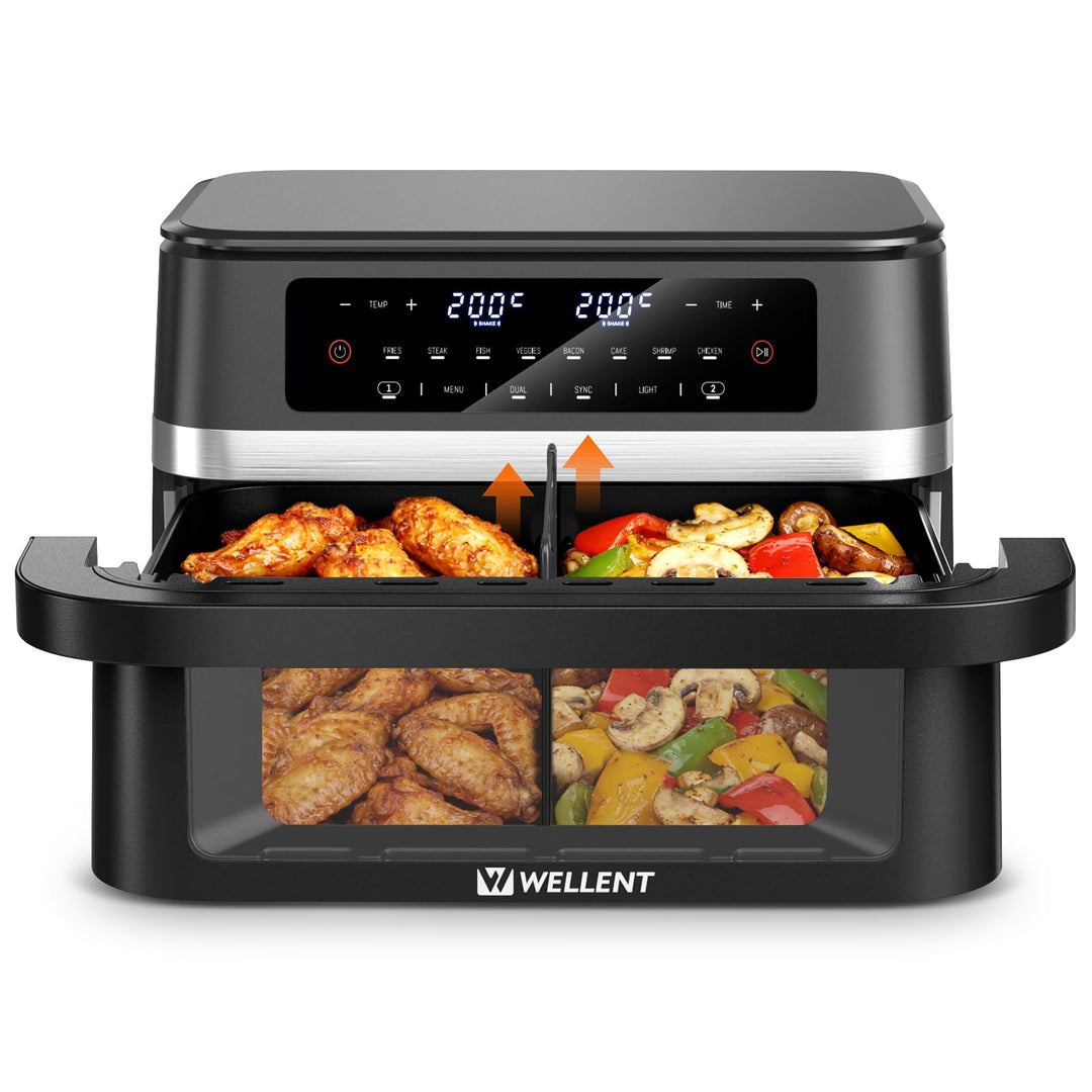12L Airfryer XXL 2950W - Dual Zone Heissluftfritteuse - Grosse 8-in-1-Heissluftfritteuse mit Match &