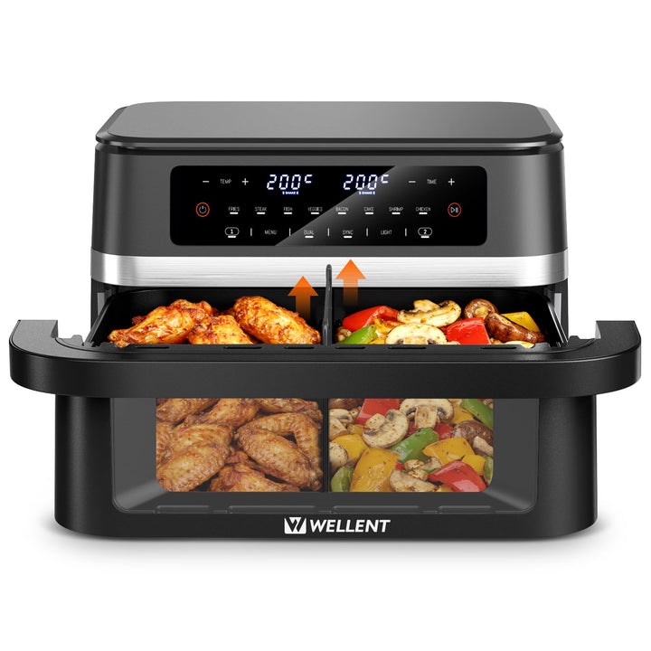 12L Airfryer XXL 2950W - Dual Zone Heissluftfritteuse - Grosse 8-in-1-Heissluftfritteuse mit Match &