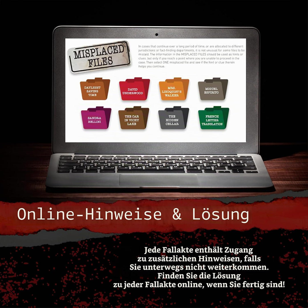University Games Murder Mystery Party Case Files: Murder Noir für 1 oder mehr Spieler ab 14 Jahren