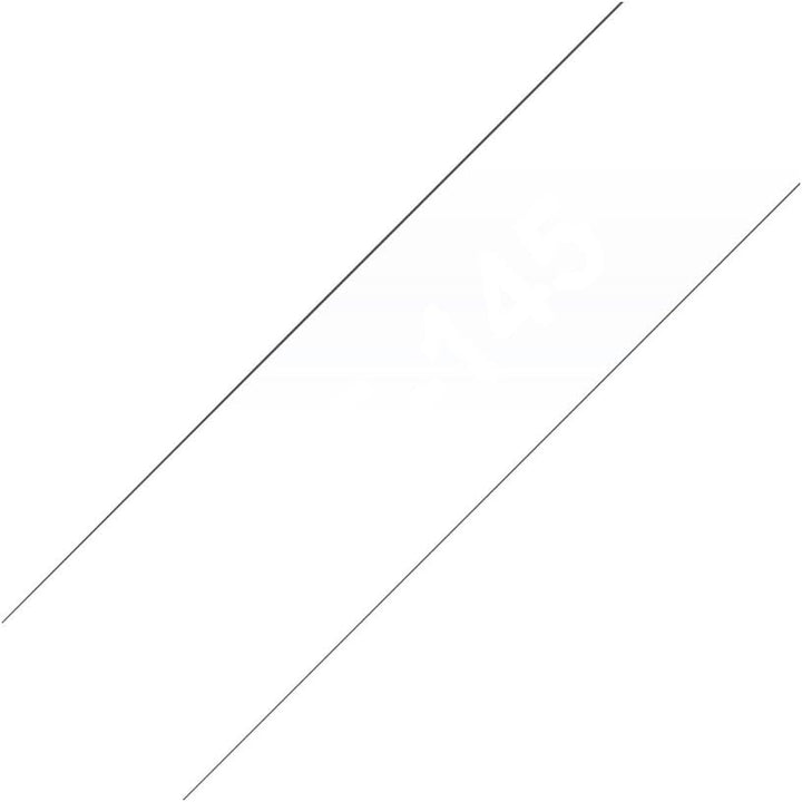 Brother TZE-145 Schriftband 18mm/8m weiss auf farblos schwarz auf transparent Single, schwarz auf tr