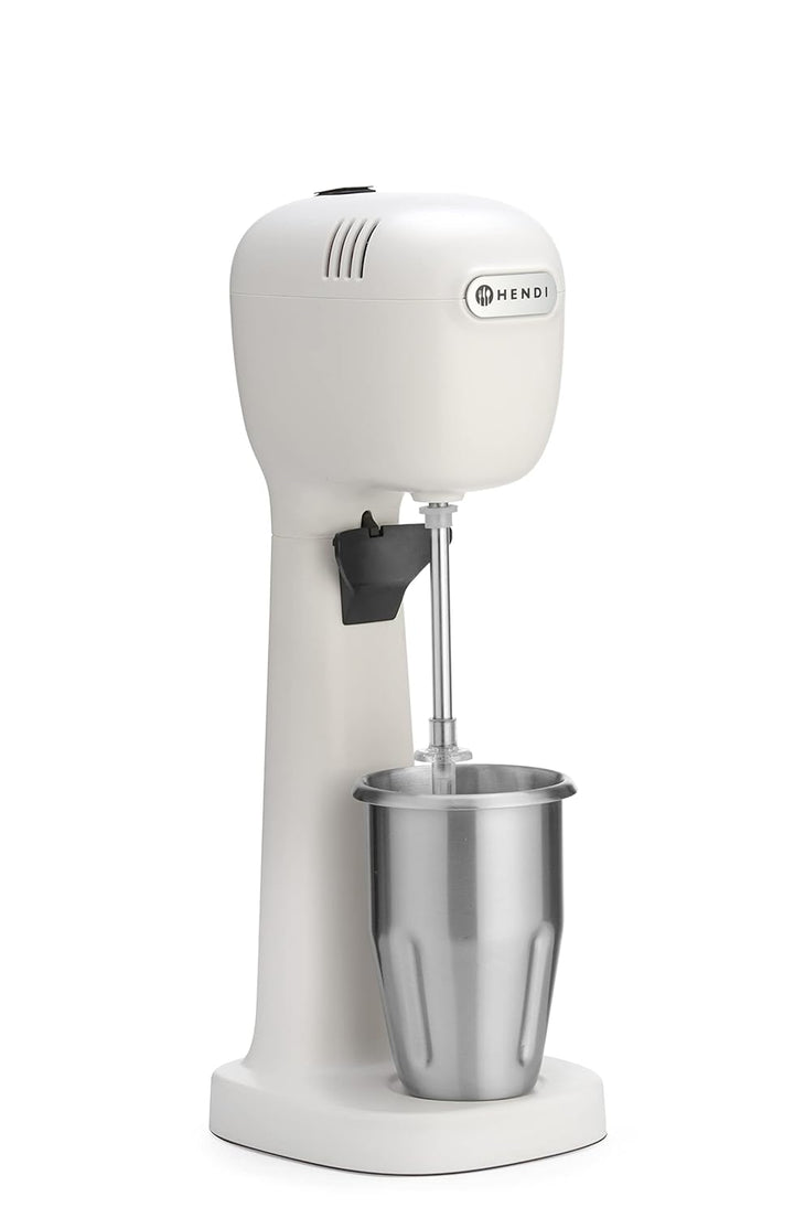 HENDI Milchshake Maker, Drink mixer, Frappés, Getränkemixer, Inkl. 2 Mixbechers (Edelstahl und Polyk