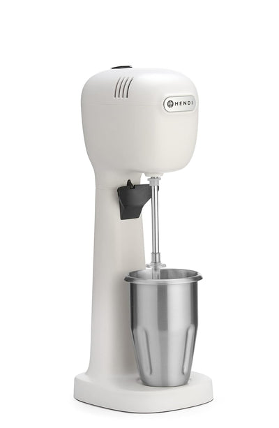 HENDI Milchshake Maker, Drink mixer, Frappés, Getränkemixer, Inkl. 2 Mixbechers (Edelstahl und Polyk