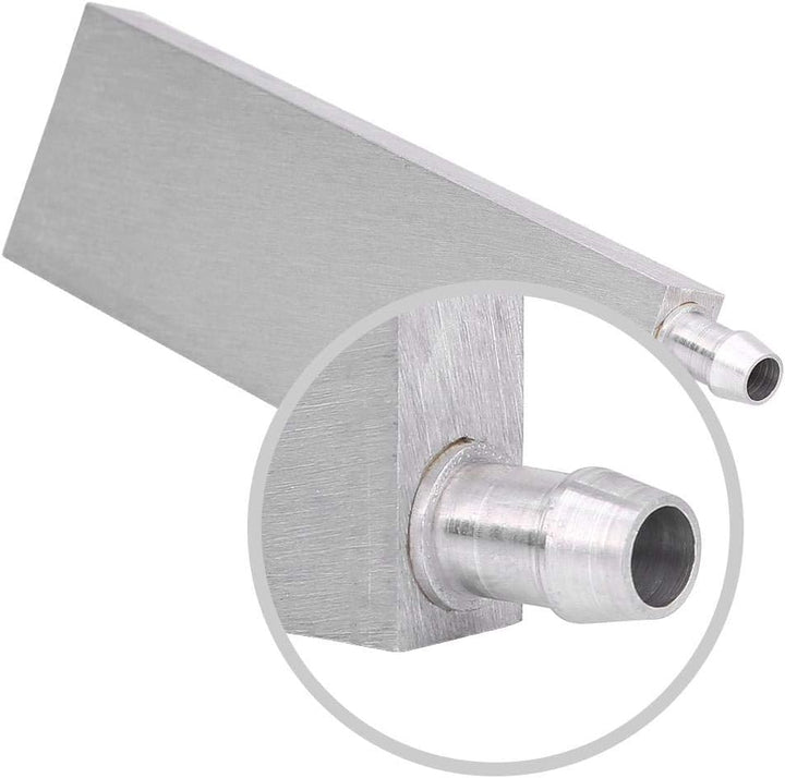 Bewinner Wasserkühlblock aus Aluminium für Flüssigwasserkühler, Kühlkörper-System, silberfarben, CPU