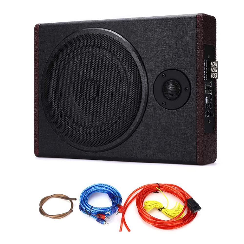 Shkalacar 8 Zoll Auto Stereo Ultradünner Subwoofer Hochleistungs-Verstärktes, Subwoofer System mit h
