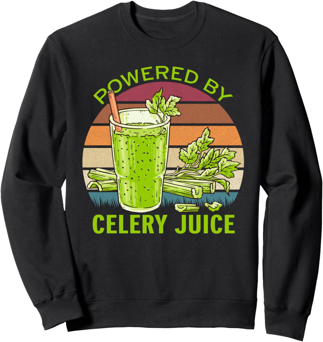 Plant vegetarian diet powered by Celery juice vegan Sweatshirt