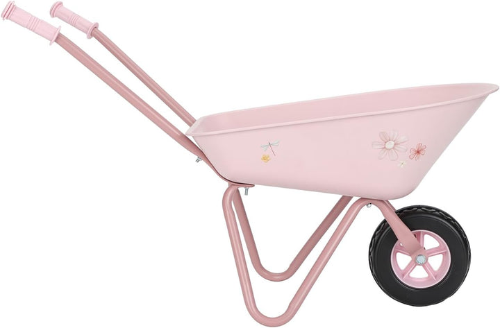 Little Dutch Schubkarre für Kinder Kinderschubkarre Metall - Fairy Garden rosa