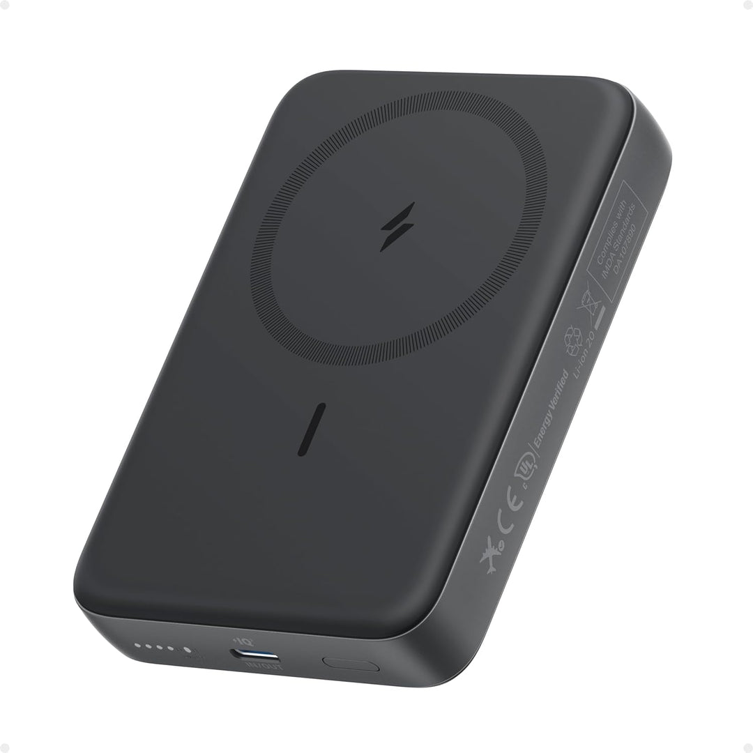 Anker Magnetische Powerbank, kompaktes 10.000mAh Ladegerät mit 30W Max. Schnellladen, kabellos und p