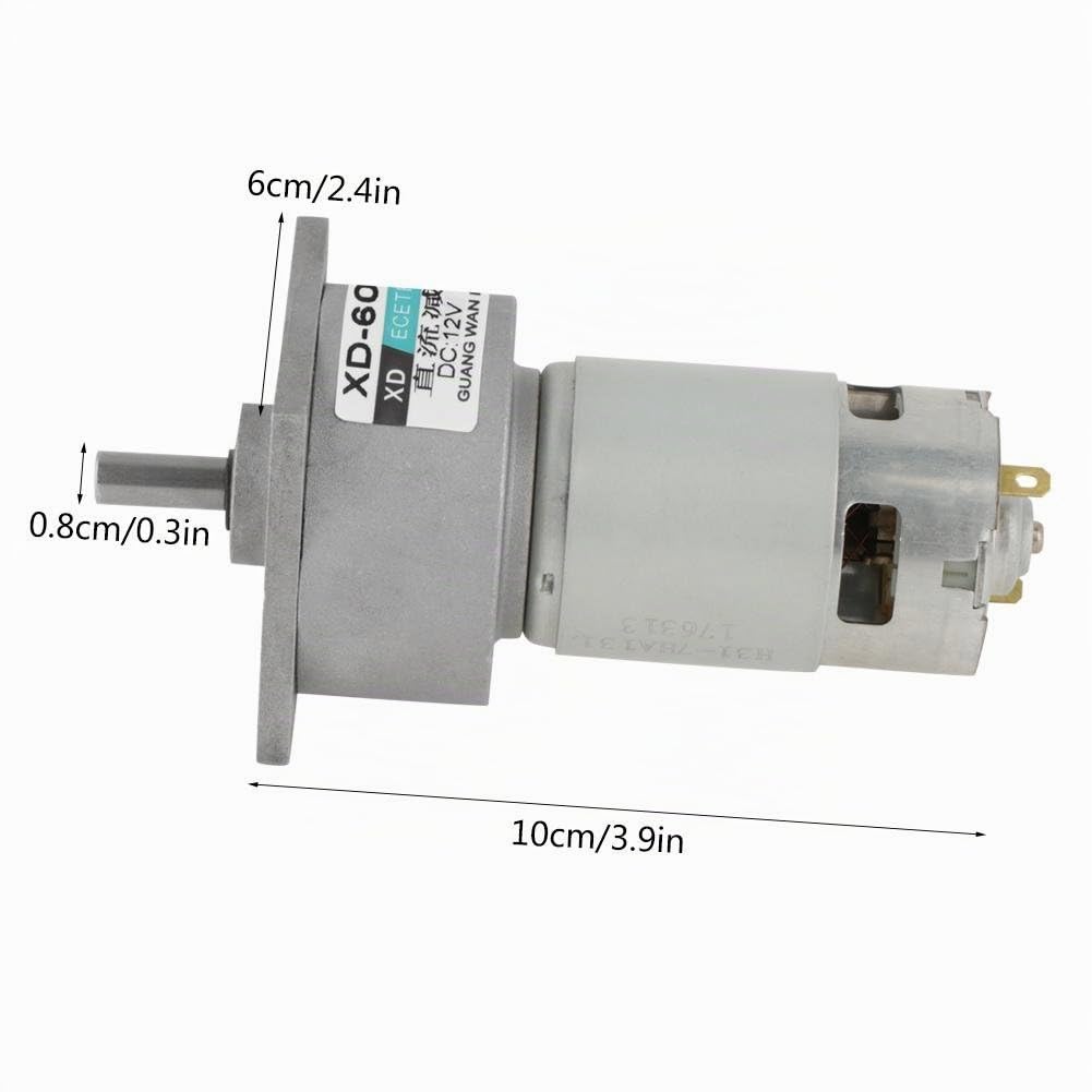 DC12V / 24V 35W Mini-DC-Getriebemotor Metall Geschwindigkeit einstellbar grossen Drehmoment Motor CW