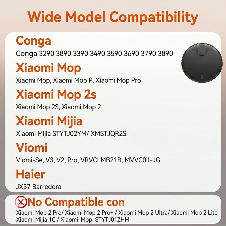 6900mAh Ersatzakku für Xiaomi Mop 2S / Mop Pro/Mop P, 14.4V Li-ion Akku mit Xiaomi Mijia STYTJ02YM /