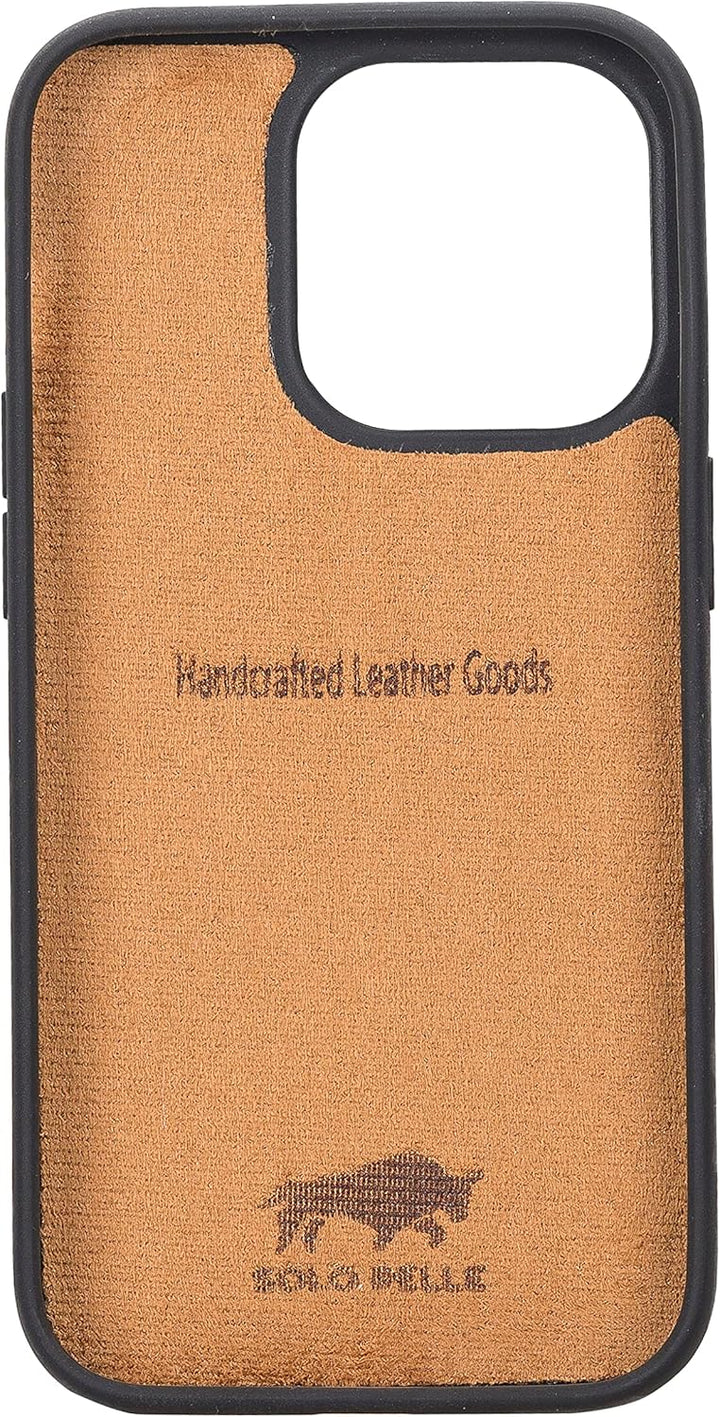 Solo Pelle Lederhülle für das iPhone 14 Pro in 6.1 Zoll Case Leder Hülle Ledertasche Backcover aus e