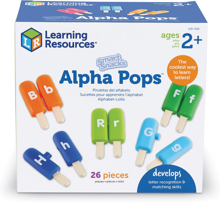 Learning Resources Smart Snacks Eis am Stiel Buchstaben-Steckspiel
