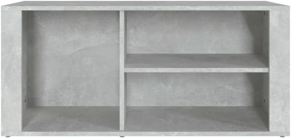 Schuhschrank aus Holzwerkstoff 100x35x45cm Betongrau Schuhschrank Holz Flurschrank Lagerschrank Plat