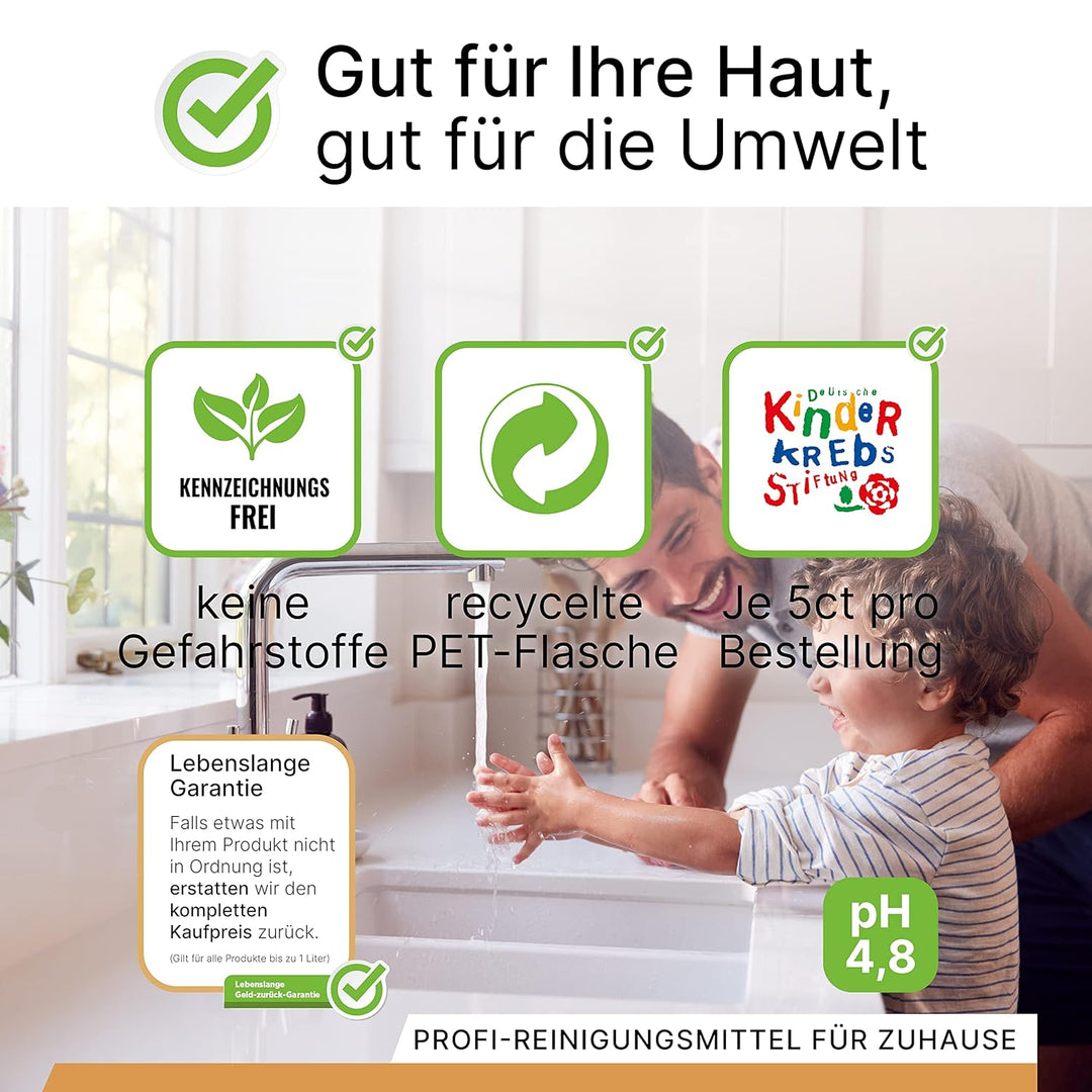 BiOHY Creme Seife (12 x 1 Liter) + Pumpspender | Hautschonende, rückfettende & geruchsneutrale Hands