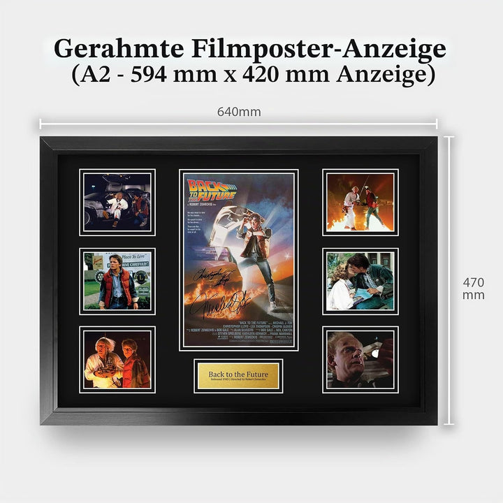HWC Trading FR A2 Back to the Future Geschenke Geducktes Signiertes Autogramm Präsentationsdisplay f