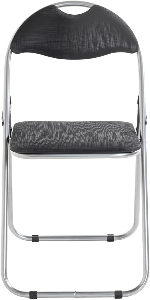HAKU Möbel Klappstuhl 6er Set, Rücken gepolstert, alu-schwarz, B 44 x T 47 x H 80 cm