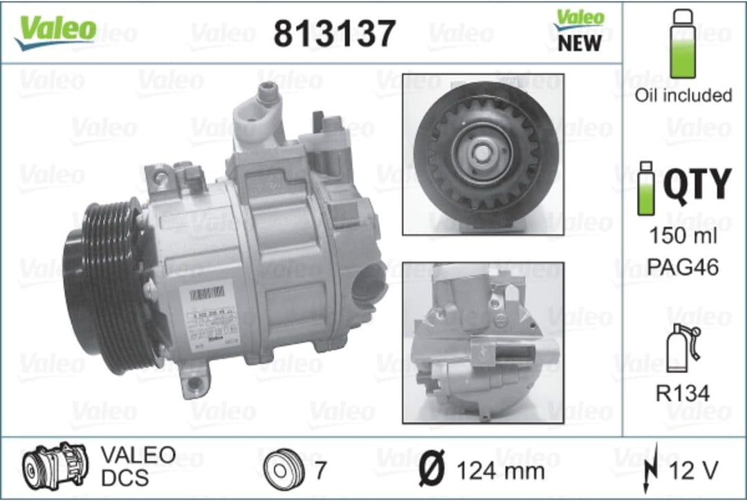 Valeo Kompressor Klimaanlage 813137