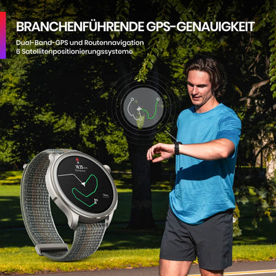 Amazfit Balance Smartwatch, Contactless Zahlung, NFC, KI-Fitnesstrainer, KI-Schlaf- und Gesundheits-