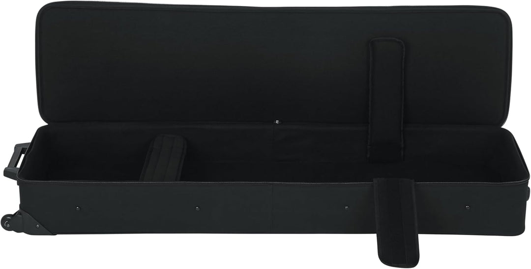 Gator Cases Leichter Keyboardkoffer mit Ziehgriff und Rollen; passend für Slim 76-Note Keyboards (GK