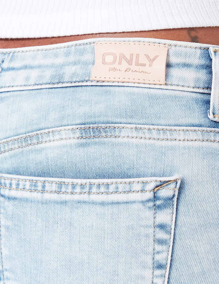 ONLY Damen Onlcoral Life Sl Sk Dnm Cro468 Jeans, Blue Denim, 33 EU