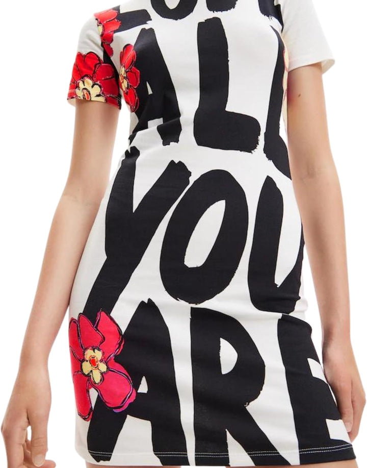 Desigual Damen Vest_Love All Dress S Weiss, S Weiss