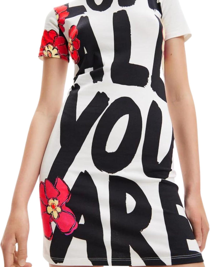 Desigual Damen Vest_Love All Dress XS Weiss, XS Weiss