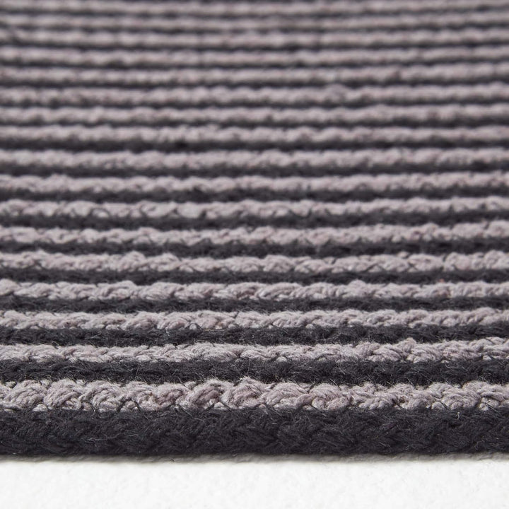 Homescapes runder Teppich, handgeflochtener Baumwollteppich 120 cm im Vintage-Stil mit Spiralemuster