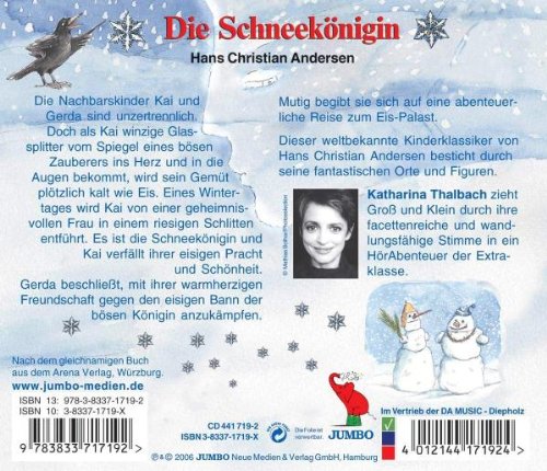 Die Schneekönigin Jubiläumsausgabe, Audio-CD