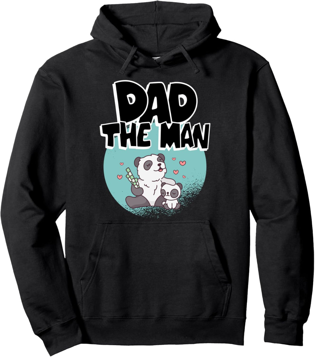 Papa Pandabear Vatertag Vater Panda Bär Pullover Hoodie