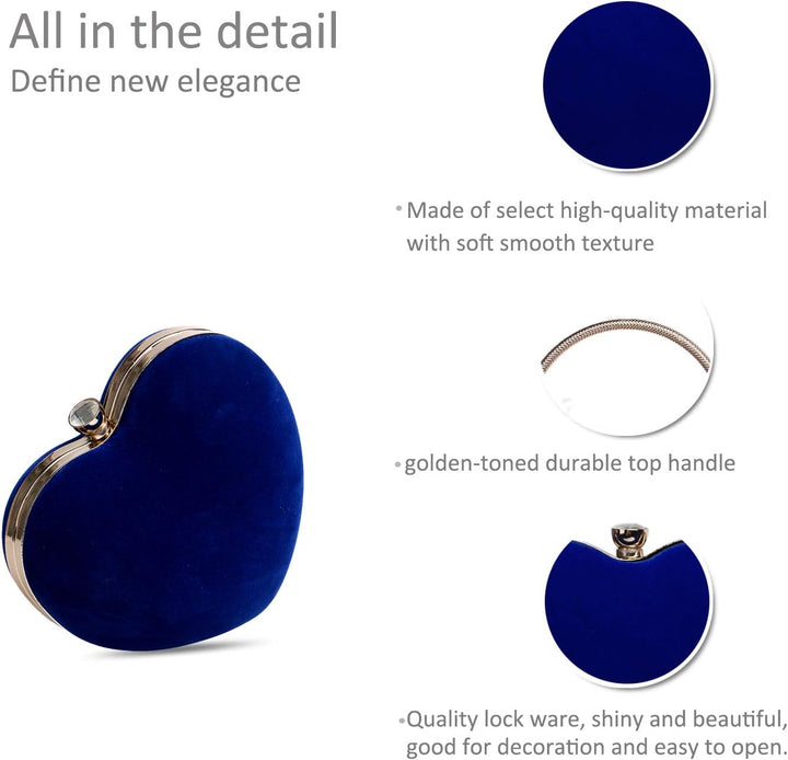 NICOLE & DORIS Abendtasche Damen Abend Clutch Umhängetasche für Hochzeit sketten tasche Handtasche f