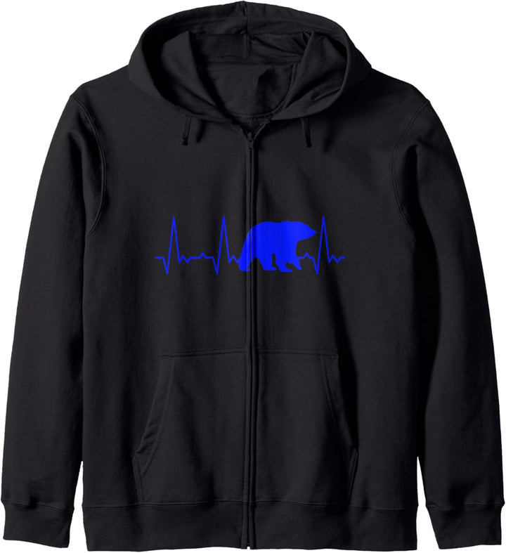 Herzschlag Bär Kapuzenjacke