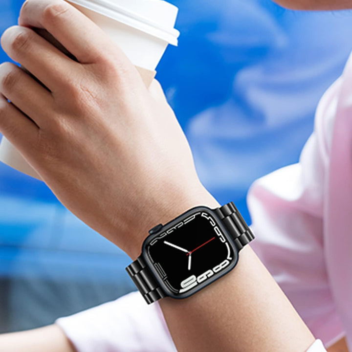 Tasikar Armband Kompatibel mit Apple Watch Armband 41mm 40mm 38mm Prämie Edelstahl Metall Ersatz Arm