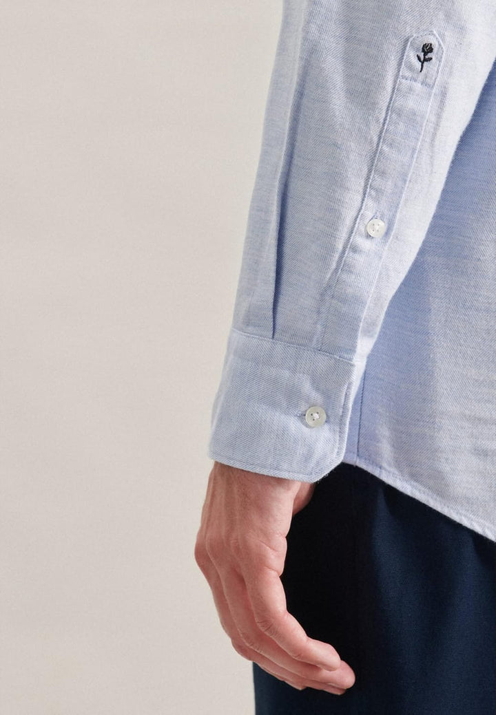 Seidensticker Herren Business Hemd - Bügelfreies Hemd mit geradem Schnitt - Regular Fit - Langarm -