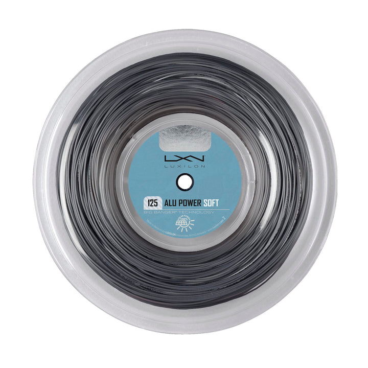 Luxilon Unisex Tennissaite Alu Power Soft 200 Meter Silver, 200 Meter Silver