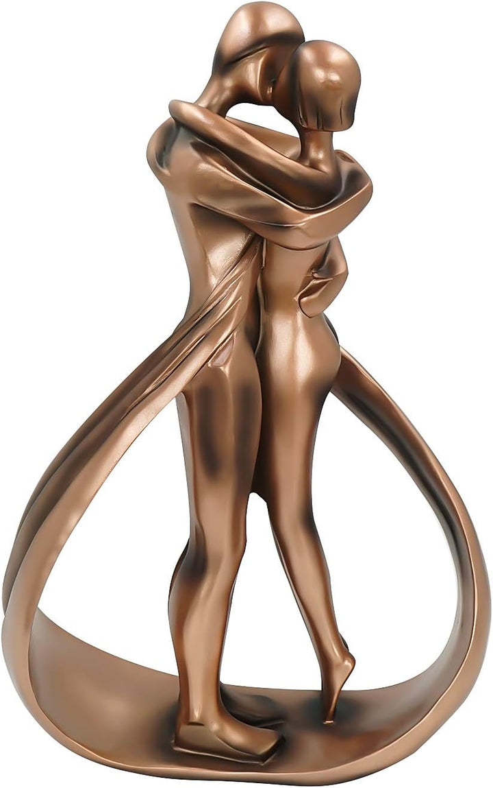 Aoneky Harz Paar Statuette - Geschenk zum Jubiläum Hochzeit - Dekorative Statue für Haus Schlafzimme