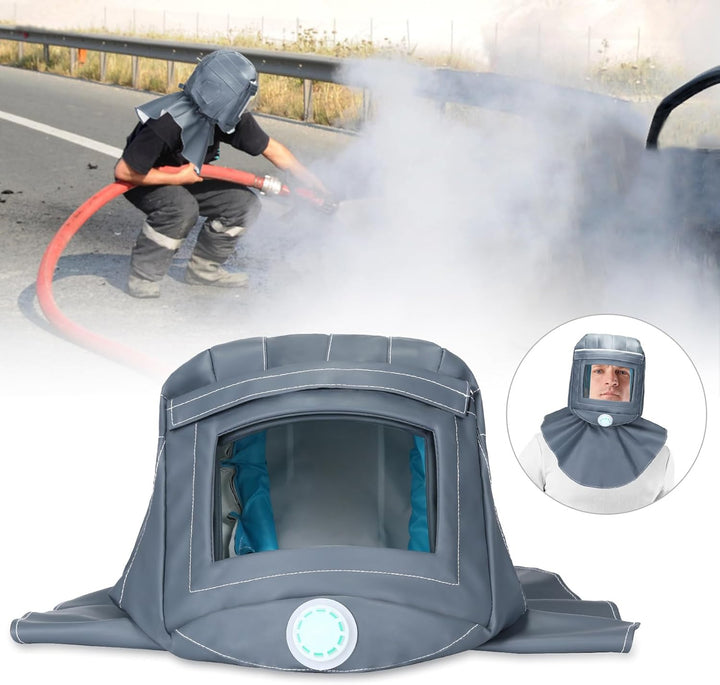 ENJOHOS Sandstrahlschutzhaube, Anti-Wind/Sandstrahlwerkzeuge, Sandstrahlhaube Kappe, Staubschutz Ges