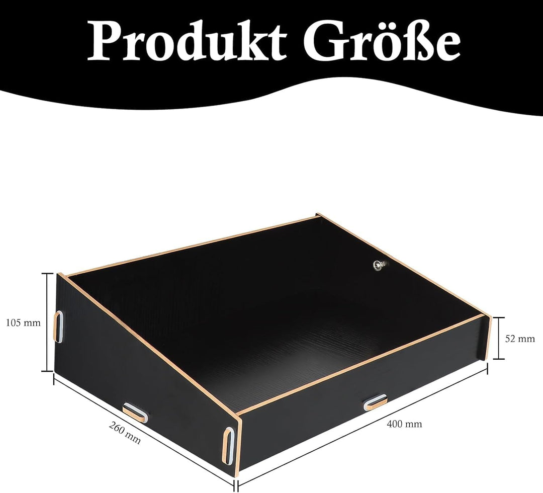 Bauchladen Junggesellinnenabschied Schwarz Bauchladen JGA 40 * 26 * 10.5cm Bauchladen Braut Holz Jun