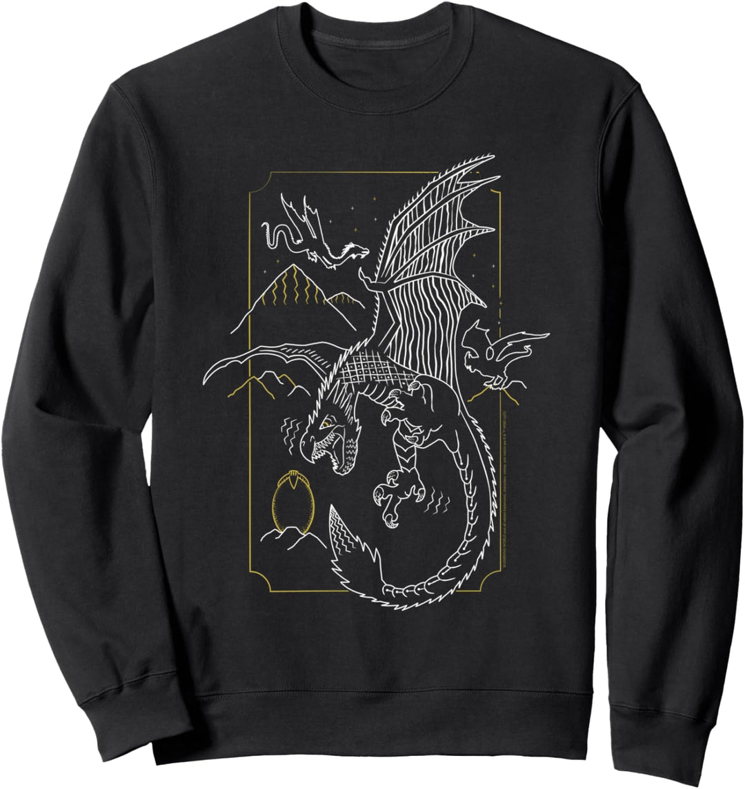 Harry Potter Dragon Line Art Sweatshirt
