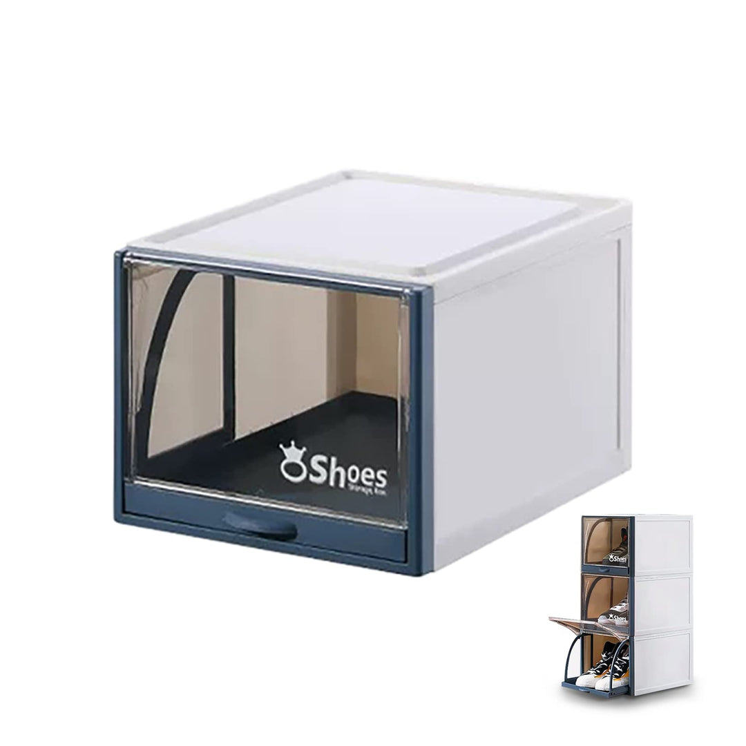 S.I.C Schuhbox, Schuhaufbewahrungsbehälter, Schuhregal mit ausziehbarer Schublade, Aufbewahrung, fal