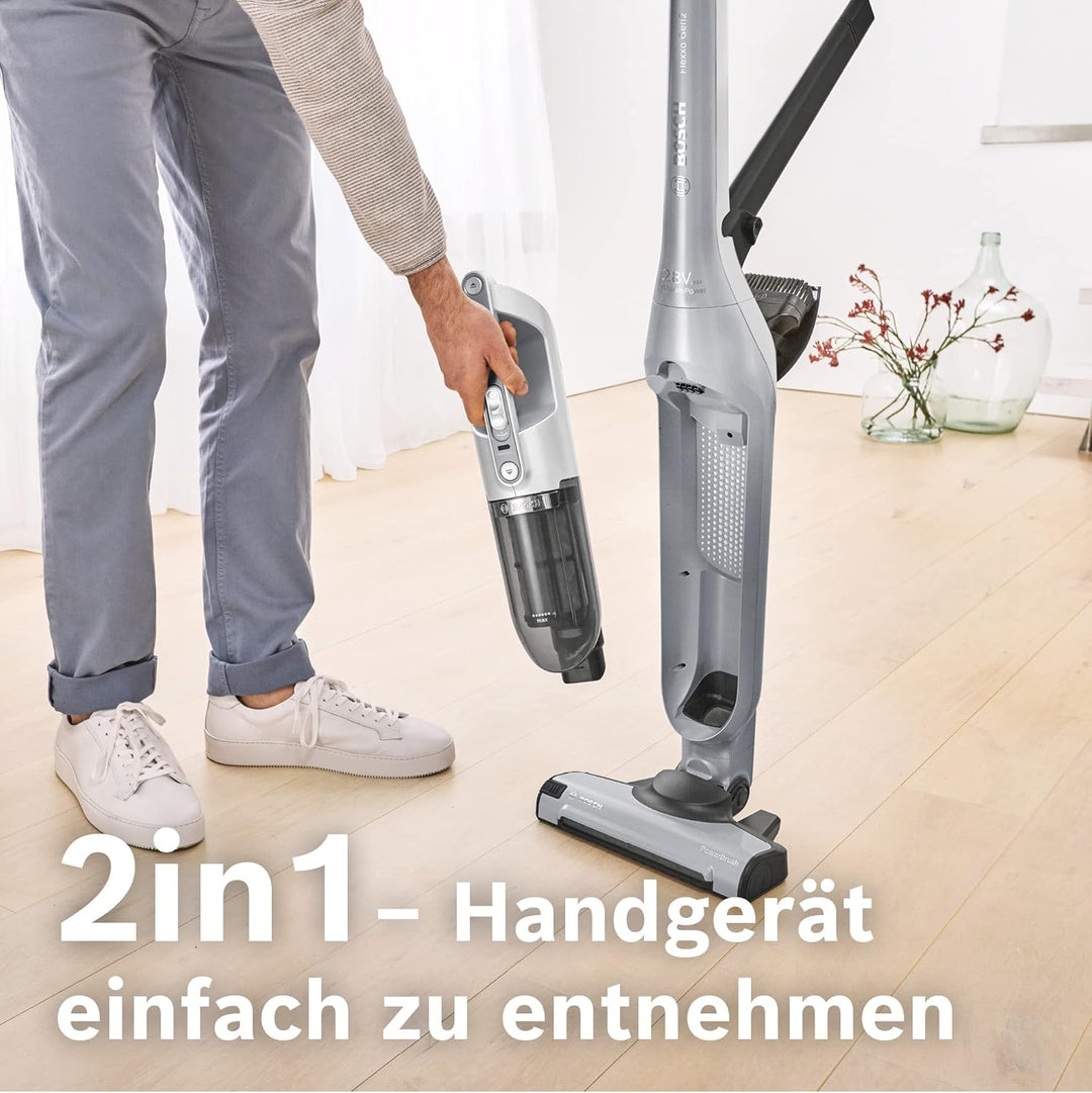 Bosch Akku-Staubsauger Flexxo 2in1 Serie 4 BBH3K2801, kabelloser Handstaubsauger, beutellos, hohe Sa