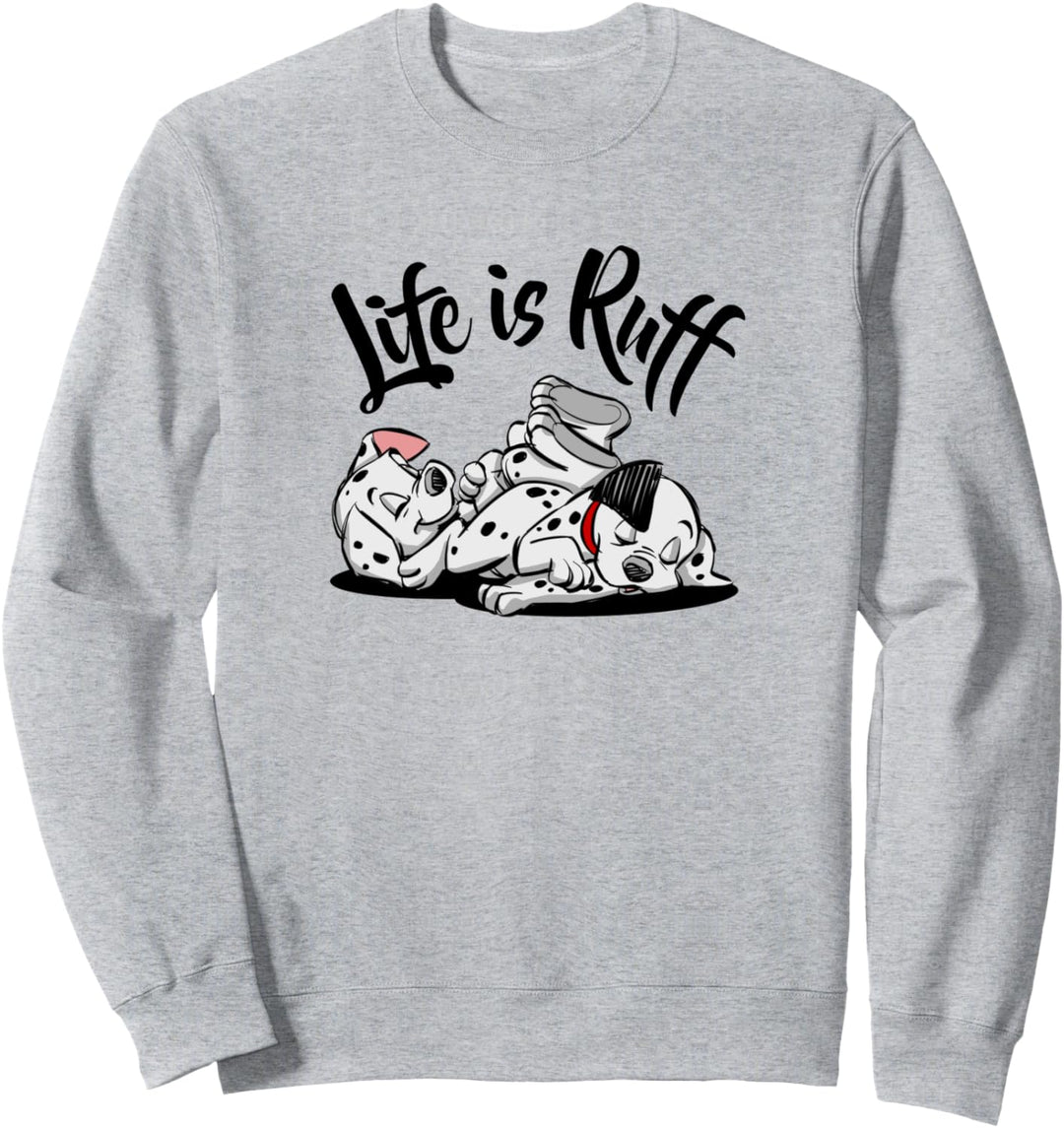 Disney 101 Dalmatians Puppies Sleeping Life Is Ruff Sweatshirt