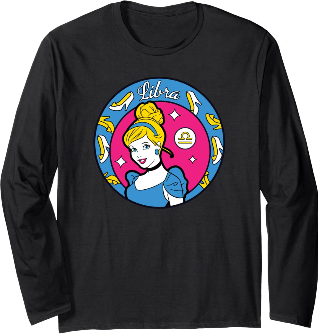 Disney Princess Cinderella Libra Zodiac Langarmshirt